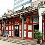 The facade of Johor Bahru Chinese Temple The facade of Johor Bahru Chinese Temple