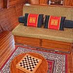 Interior of the boat