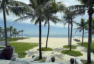 The beach in front of The Nam Hai