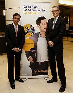 Paurus Nekoo, General Manager Malaysia, Lufthansa German Airlines (left) with Dr. Christian Altmann, Regional Director, Lufthansa Passenger Airlines Singapore Southeast Asia and the Pacific (right) at the announcement of Lufthansa’s exceptional fares from Malaysia to Europe in celebration of the new direct flight from Kuala Lumpur to Frankfurt. Mr. Nekoo is the new General Manager Malaysia of Lufthansa German Airlines