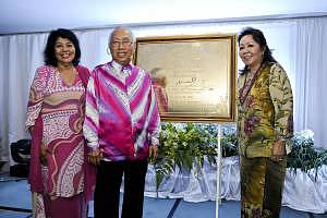 From left: Puan Rohanna Ramli, Managing Director of RHR Hospitality with Tan Sri Dato' Sri Sabaruddin Chik and Puan Nonni Dato' Mahmood, President of RHR Hospitality
