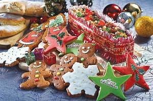 Some of the confectioneries being displayed at Gingerbread House in Berjaya Times Square Hotel, Kuala Lumpur