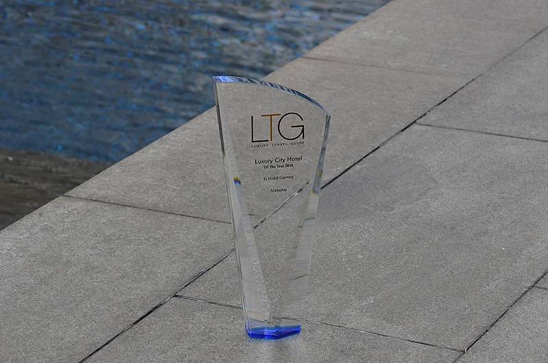 Trophy for Luxury City Hotel Of the Year 2016 – Malaysia award by Luxury Travel Guide, G Hotel Gurney
