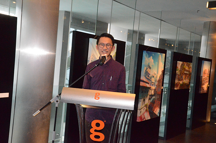 Followed by a speech from Chong Fei Giap