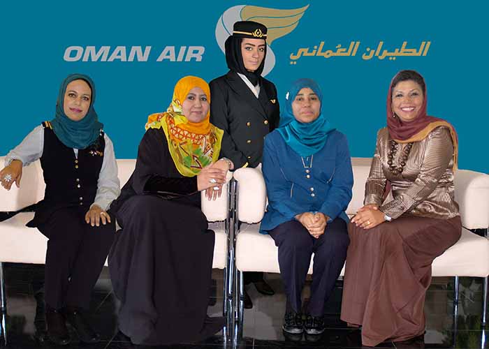 Oman Air’s positive approach to the employment and career development of women is, in line with His Majesty Sultan Qaboos’s directives regarding the empowerment of women, mirrored in broader Omani society.