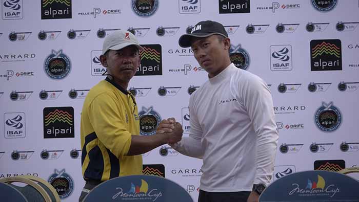Masyuri Rahmat and his Royal Malaysian Navy Match Racing Team 1 versus Jeremy Koo, skipper of Koo Racing Team in the Liga Layar Malaysia final on Monday