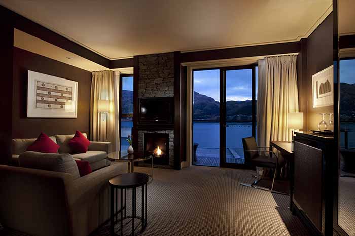 Relax by the fire in your room after a day on the slopes