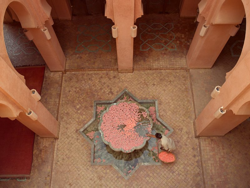 Amanjena - Marrakech, Morocco - Courtyard Fountain