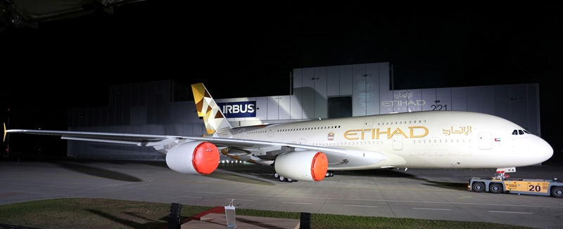 Etihad Airbus A380 New Livery