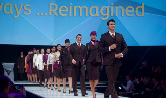 Etihad - Fashion - Etihad Airways hosted a fashion show to launch its new cabin crew uniform