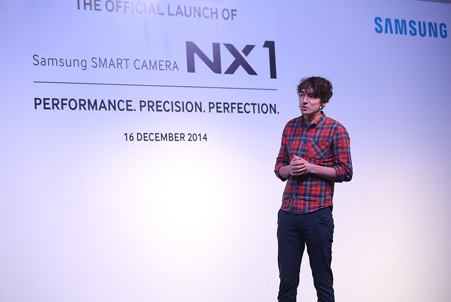 Marcus Reichmann, renowned National Geographic Channel photographer, made a special appearance at the launch event today to share his personal experience of using the NX1.