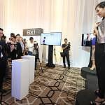 Lee Jui Siang, Vice President, Mobile, IT & Digital Imaging, Samsung Malaysia Electronics demonstrating the 4k recording capabilities of the Samsung NX1.