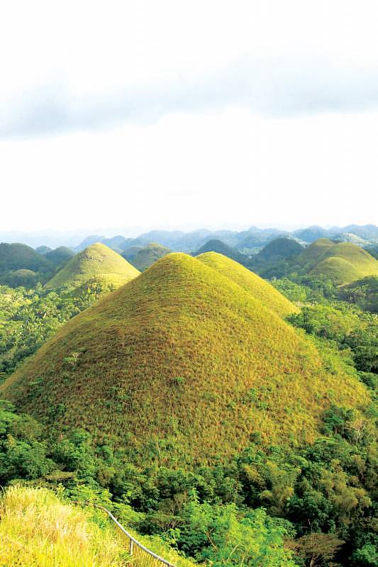 The formation of the hills is actually originated from the erosion of a type of marine limestone that sits on top of hardened clay.