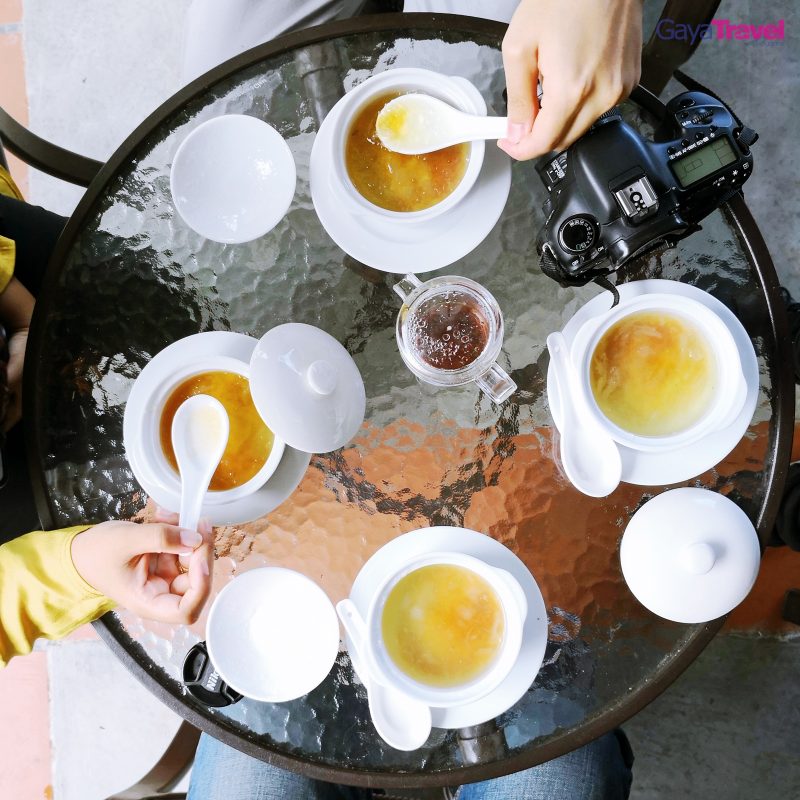 Savouring the bird nest soup is a must!