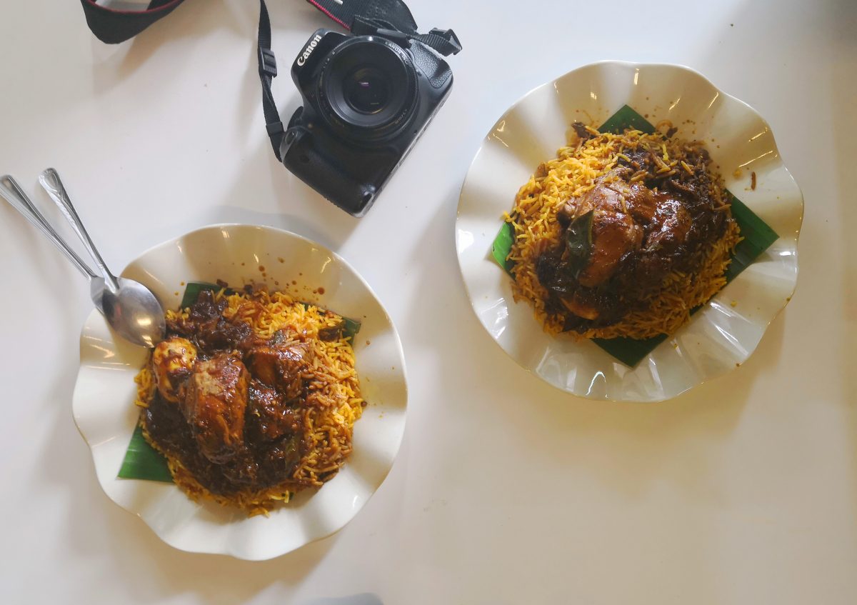 Bamboo briyani in Batang Kali during ETW7