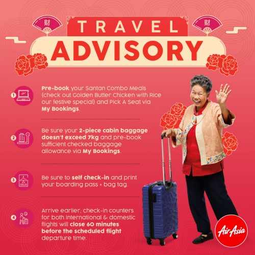 AirAsia travel tips for Chinese New Year holidays