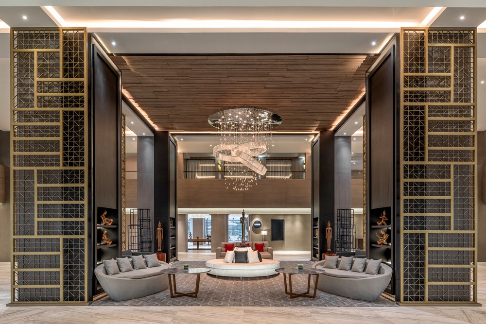 The lobby at Courtyard by Marriott Siem Reap