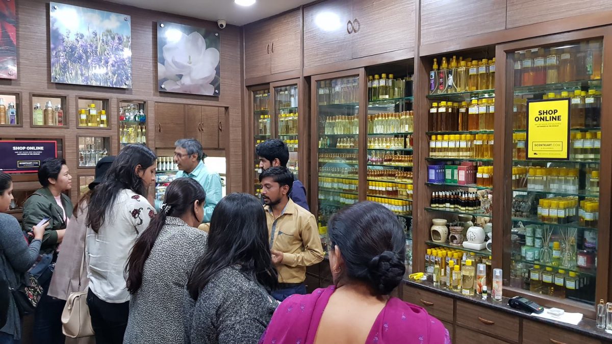 Shopping for perfumes at Sugandhco