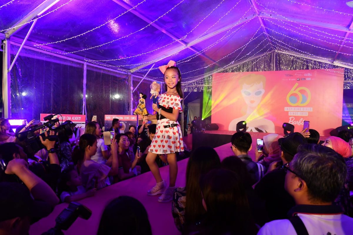 The dolls were modelled by 30 young girls from the Amber Chia Academy