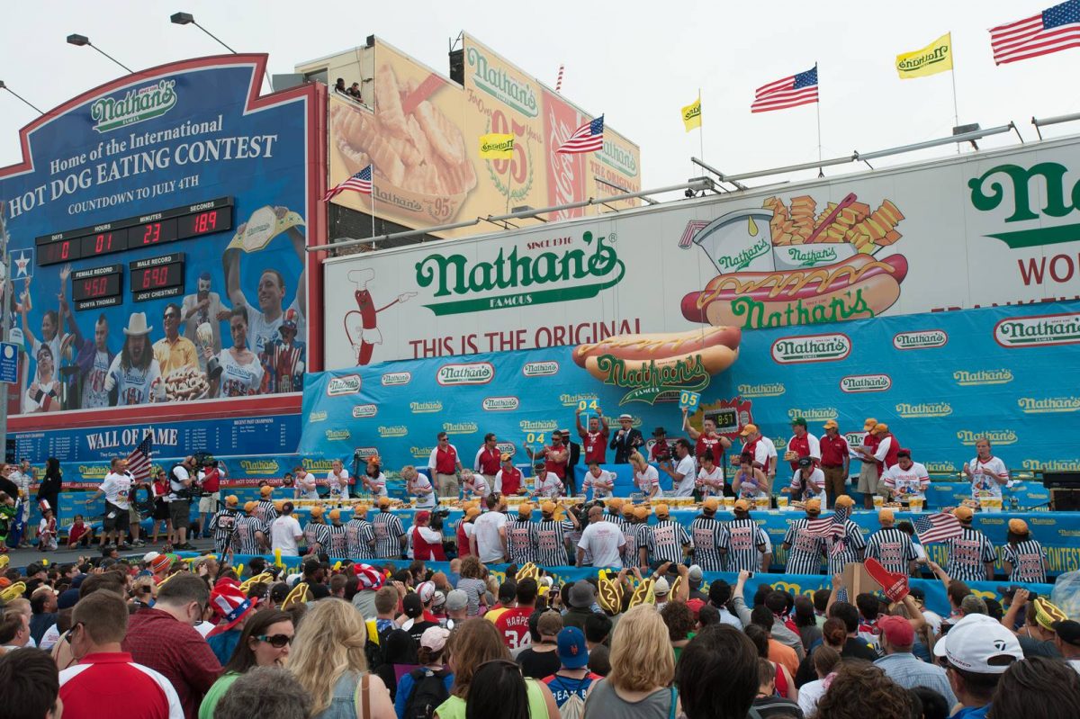 Nathans Hot Dog Eating Contest 2014 [Photo by Julienne Schaer]