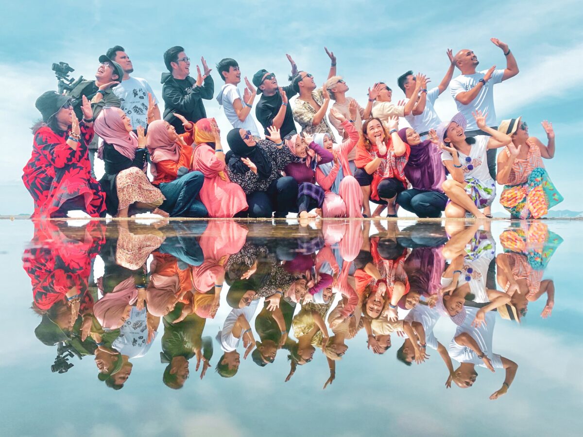 Sky Mirror Activity in Sungai Burung Village