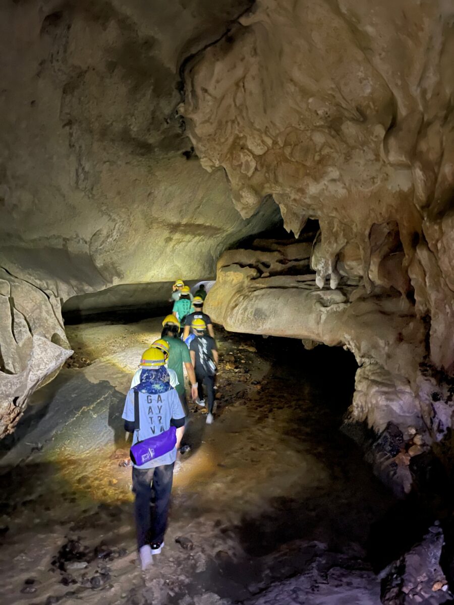 One of the paths in Wang Burma Cave that travellers can explore, led by a tour guide