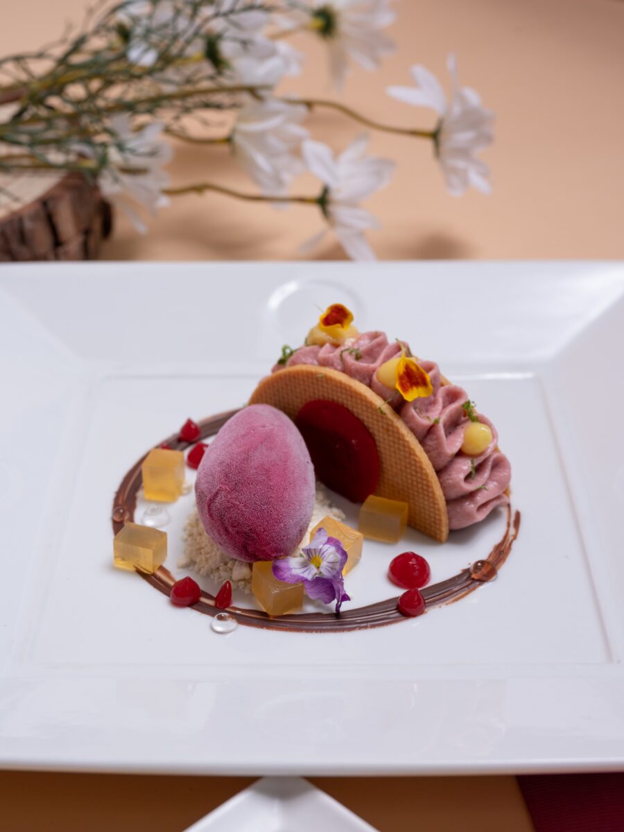 Yuzu Raspberry Tarte at Nobu KL