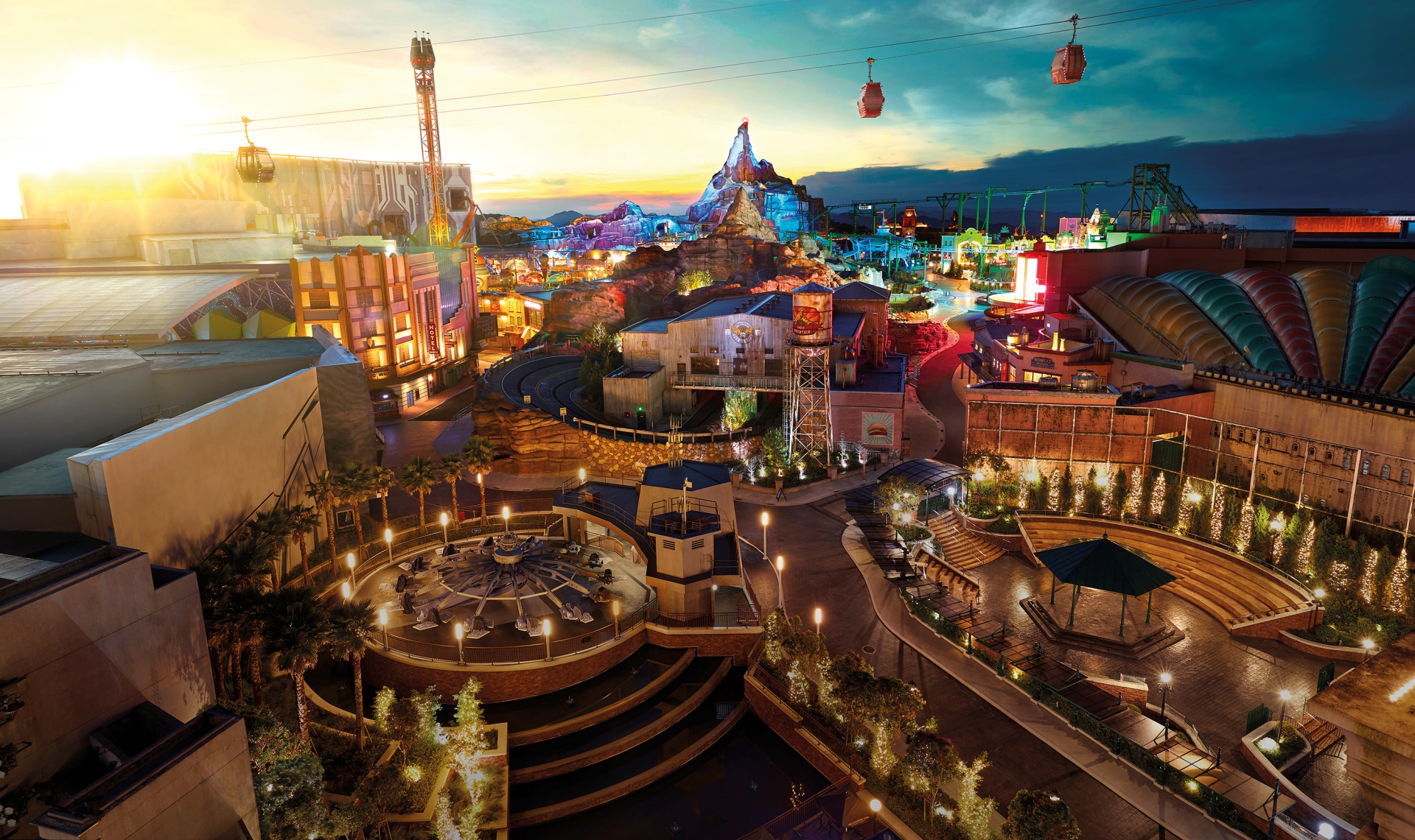 Aerial View of Genting SkyWorlds Theme Park
