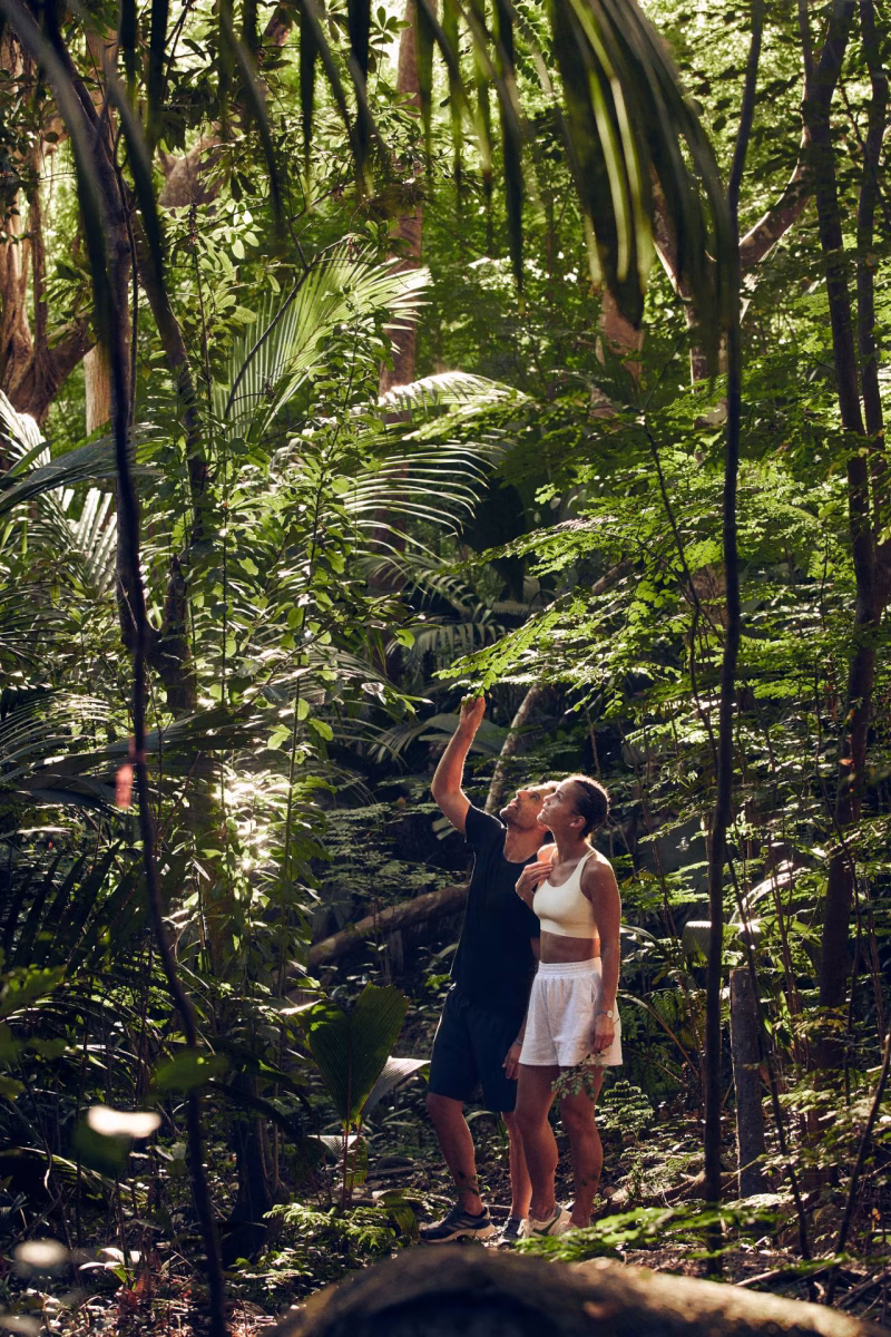 Jungle trekking.