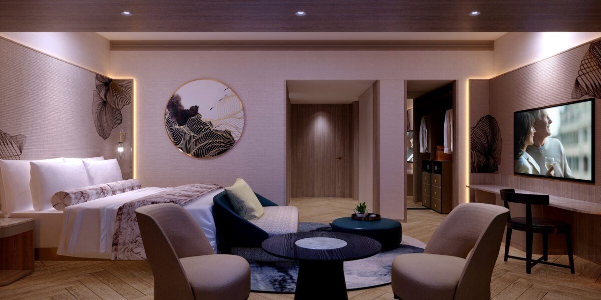The guest room, Ascott Gurney Penang