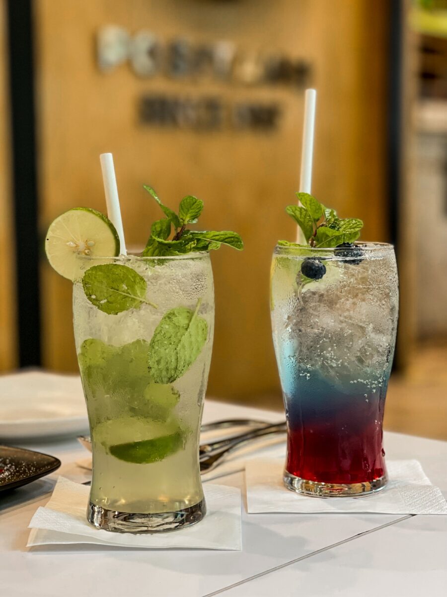 The mocktail offerings at Positano Risto at Publika.
