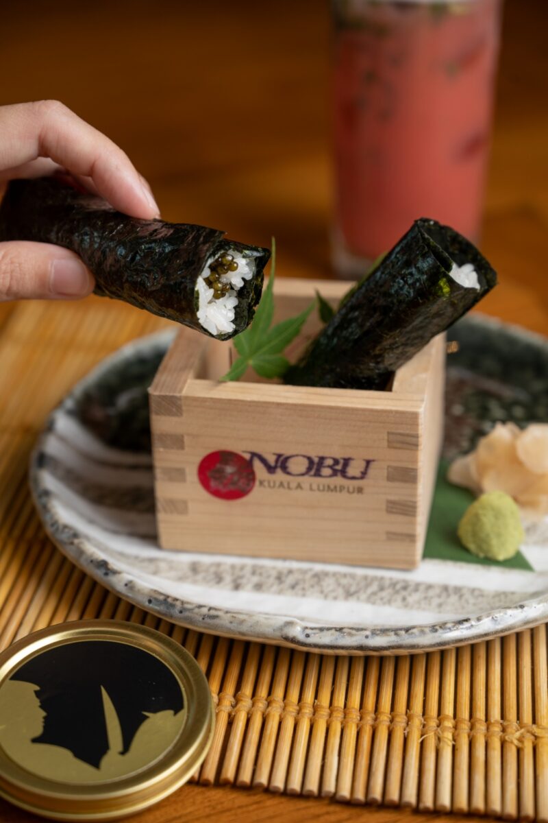 Caviar hand Roll by Nobu Kuala Lumpur