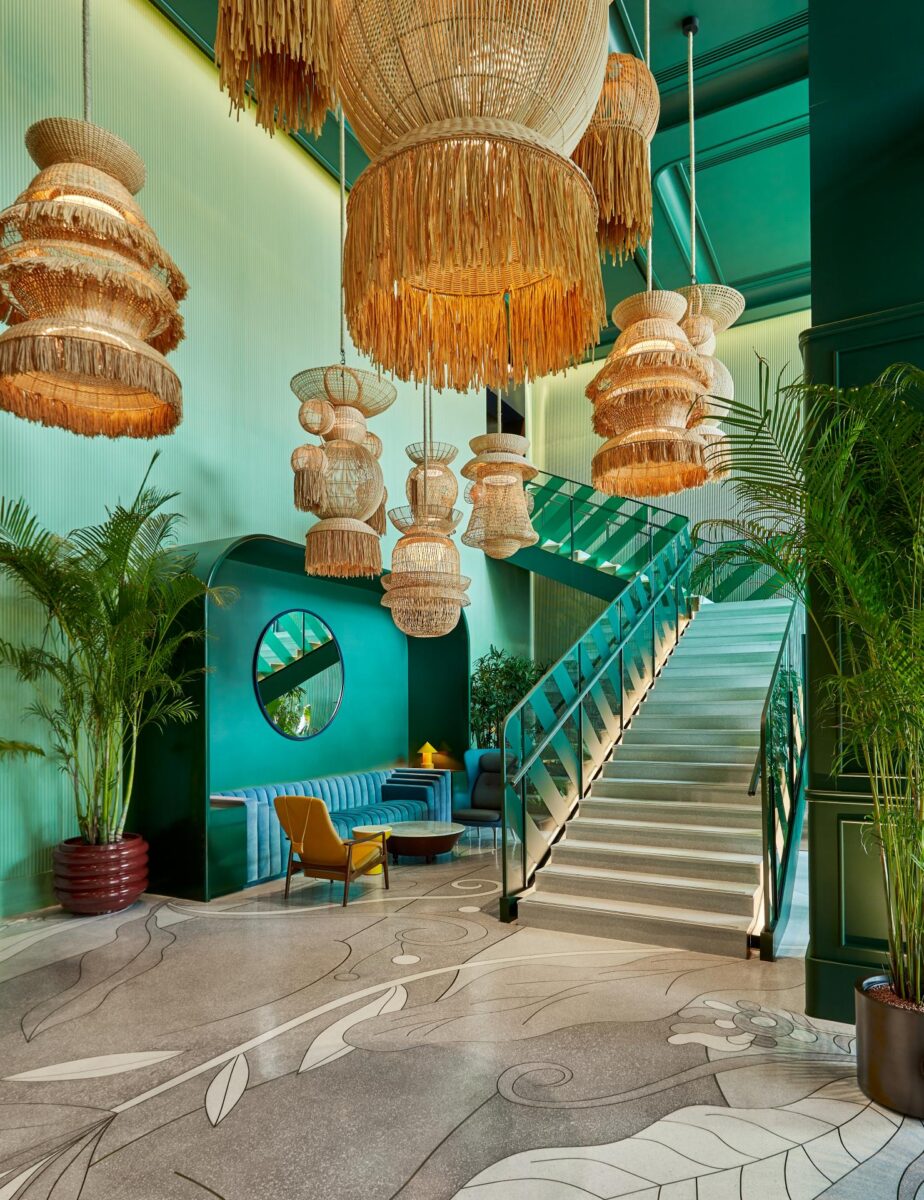 The lobby of The Standard, Bangkok Mahanakhon.