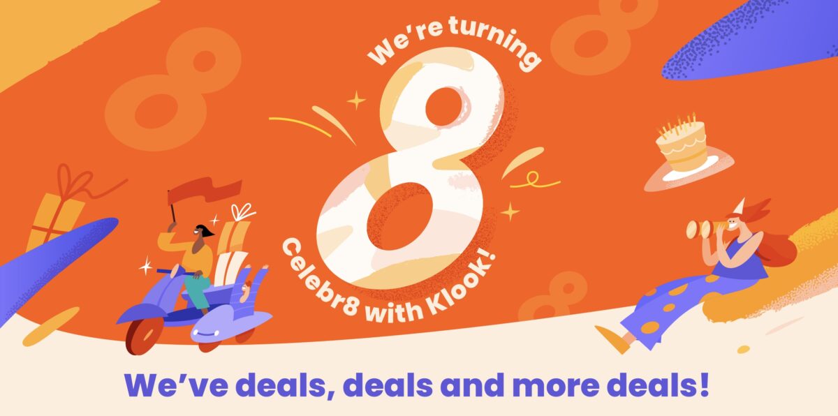Celebr8 Klook’s 8th Birthday with Joyful Travel Deals and Attractive Prizes