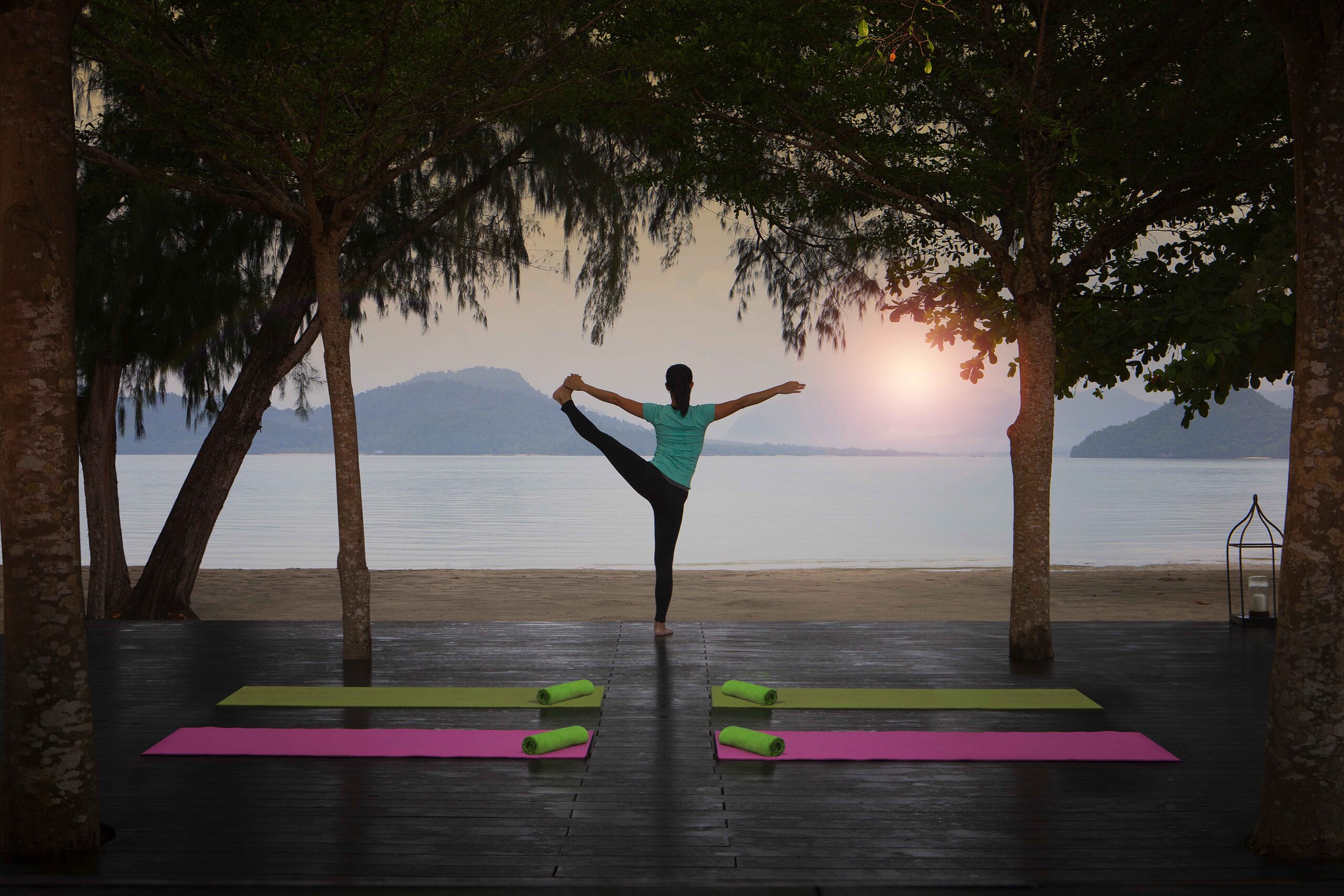 Sunrise yoga.