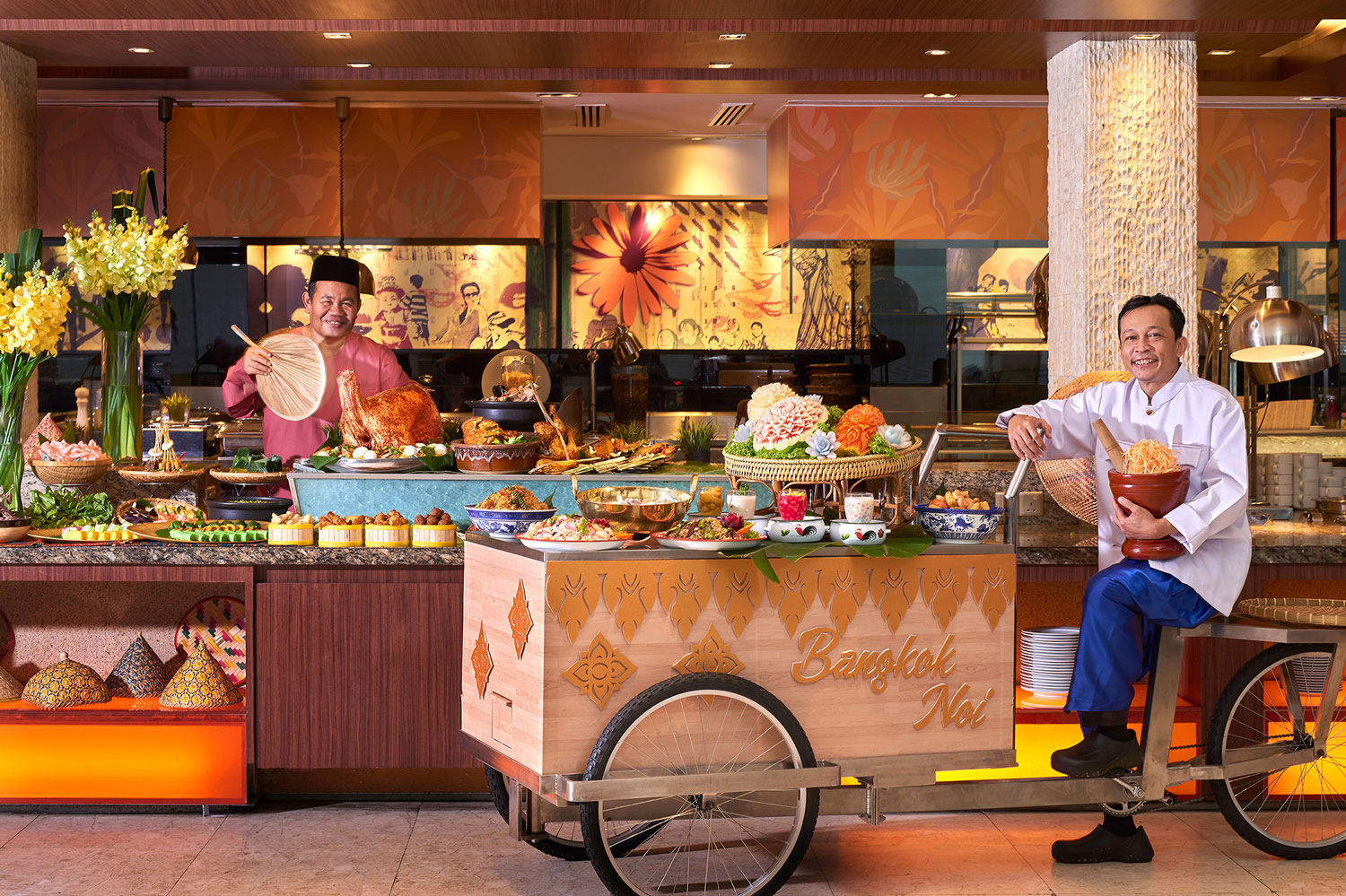This year Malay Chef Mohamad Yusoff and Thai Chef Nopporn Nutto jointly curating the Ramadan buffet at Melting Pot Cafe, Concorde Hotel Kuala Lumpur