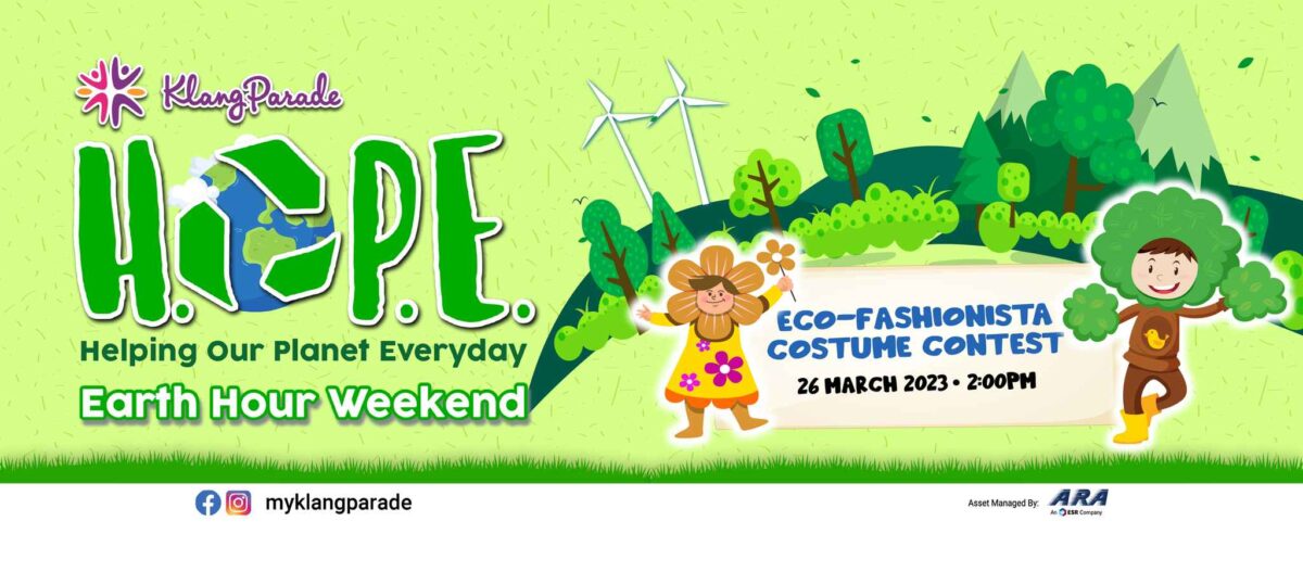 Eco-Fashionista Costume Contest will be held under H.O.P.E