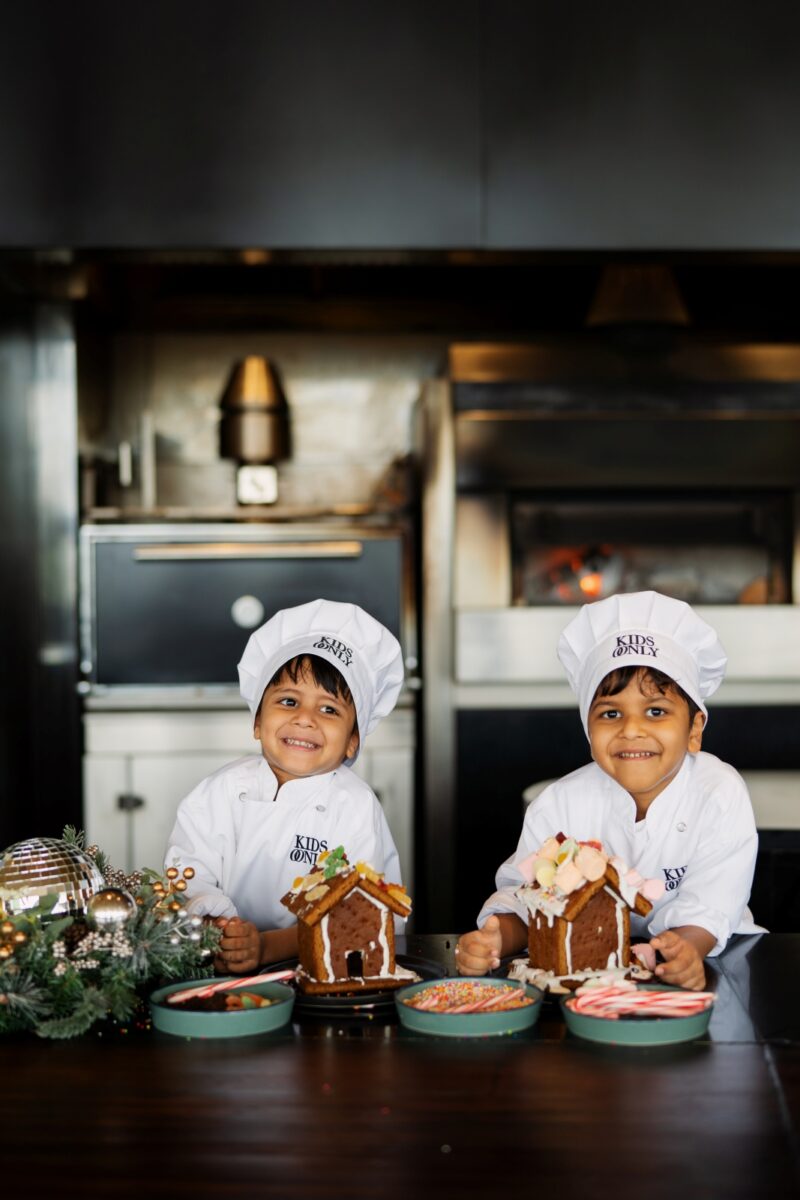 Gingerbread House Decorating session at One&Only Desaru Coast.