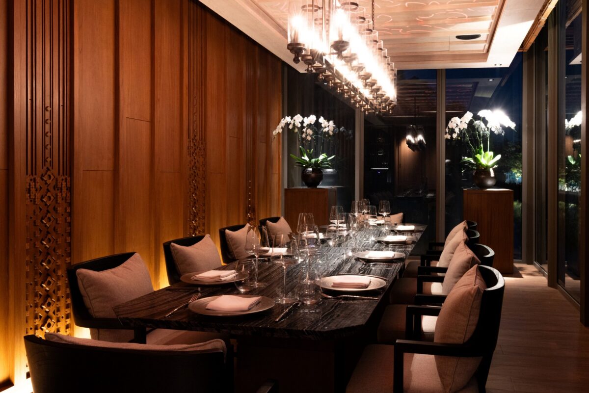 The dining room at Dara Cuisine Phuket.