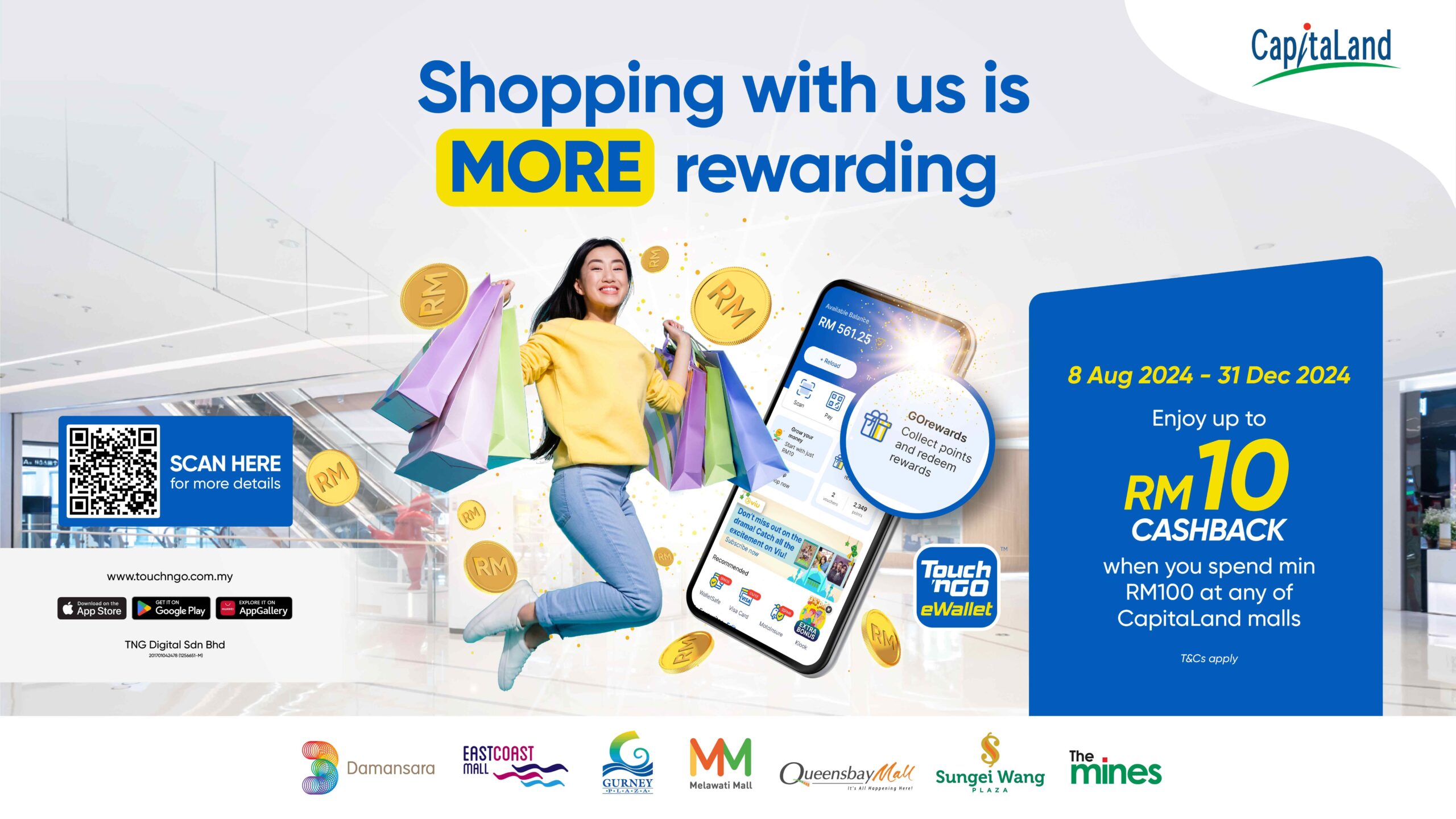 CapitaLand Extends Partnership with TNG Digital to Offer Enhanced Cashback Rewards