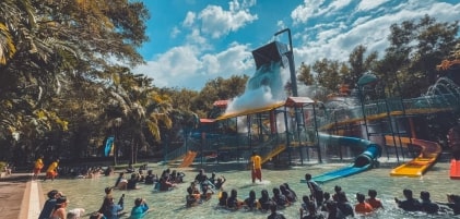 Biggest Tipping Bucket at ESCAPE Penang