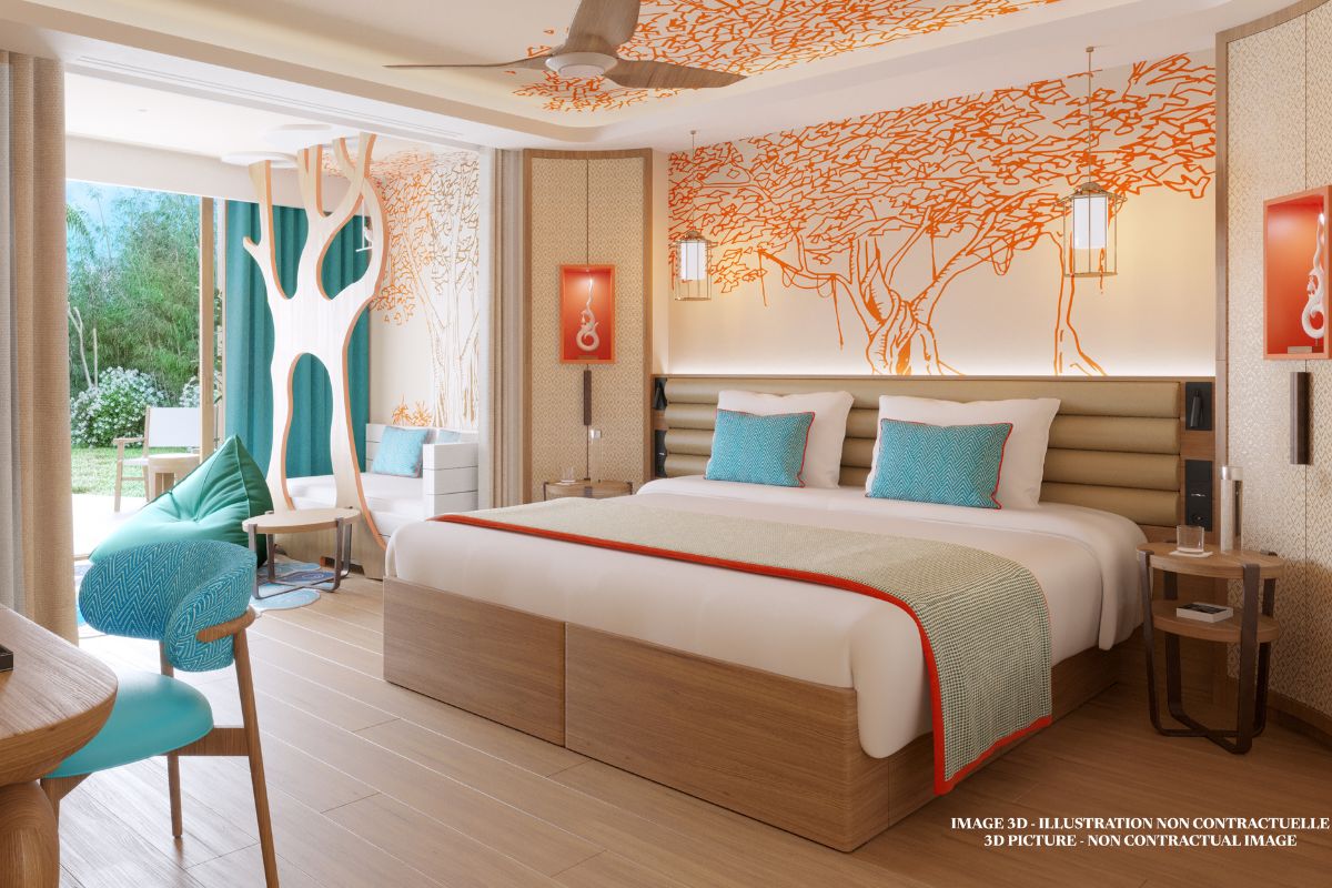The Lai Thai Family Oasis features a variety of room