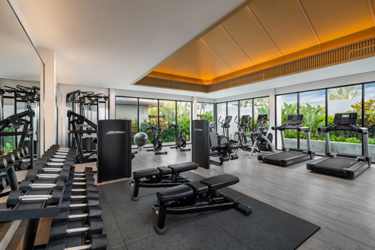 well-equipped fitness centre