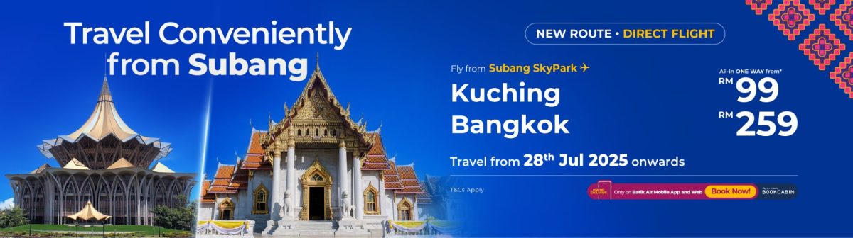 Batik Air Launches Its First International Route from Subang