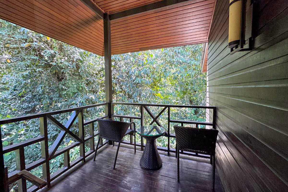 private balcony, mulu marriott resort and spa