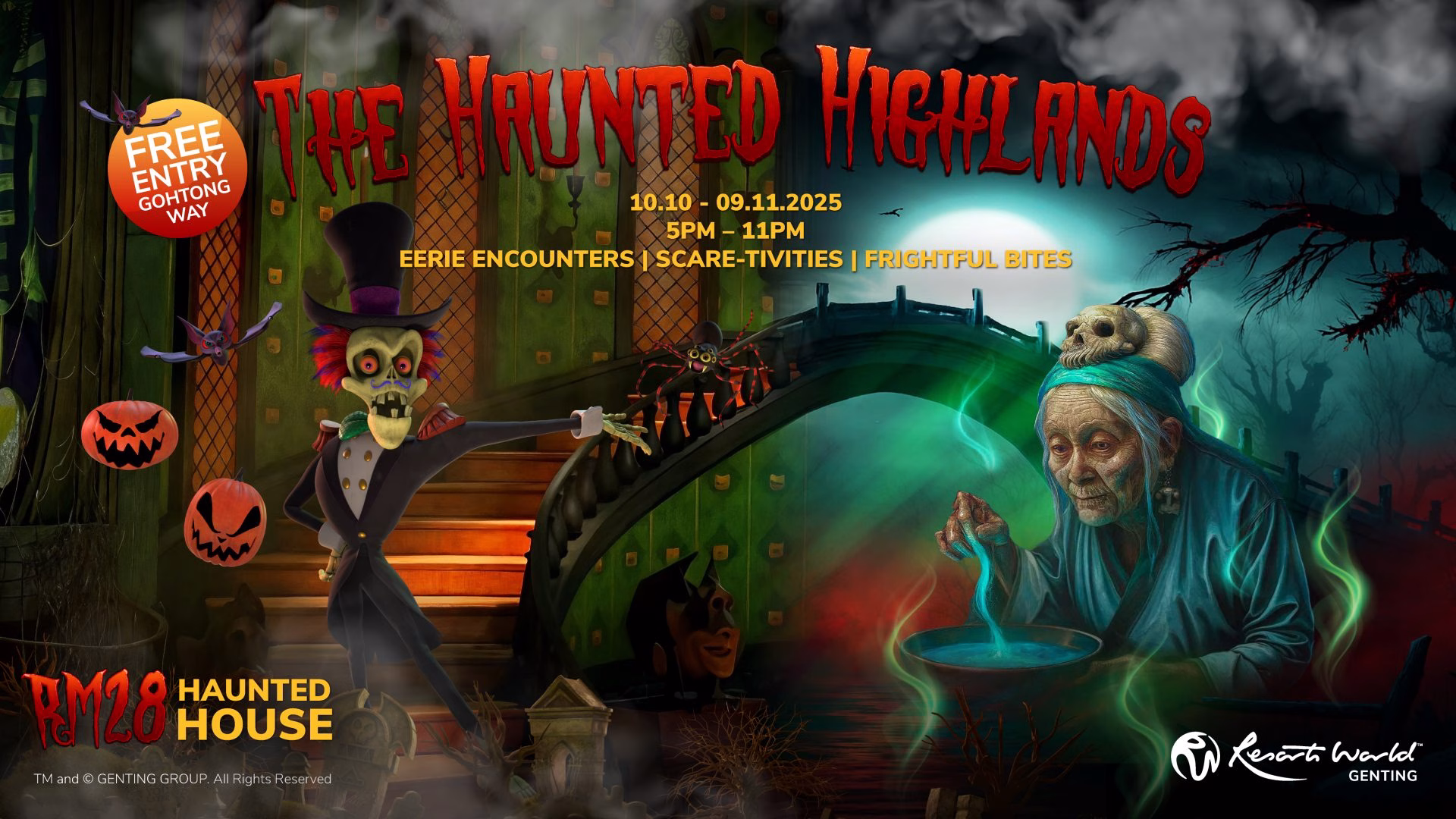The Haunted Highlands: East Meets West, Spirits Await!