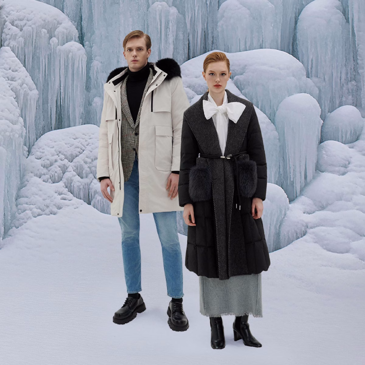 Premium White Goose Down Jacket