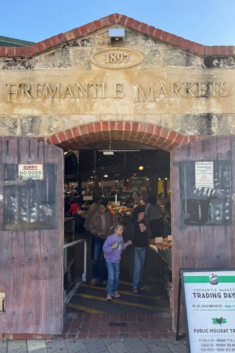 Fremantle Market is housed in a historic Victorian building, it's a bustling maze of over 150 stalls. You'll find fresh produce, street food, local artisans, Indigenous art, and unique souvenirs.