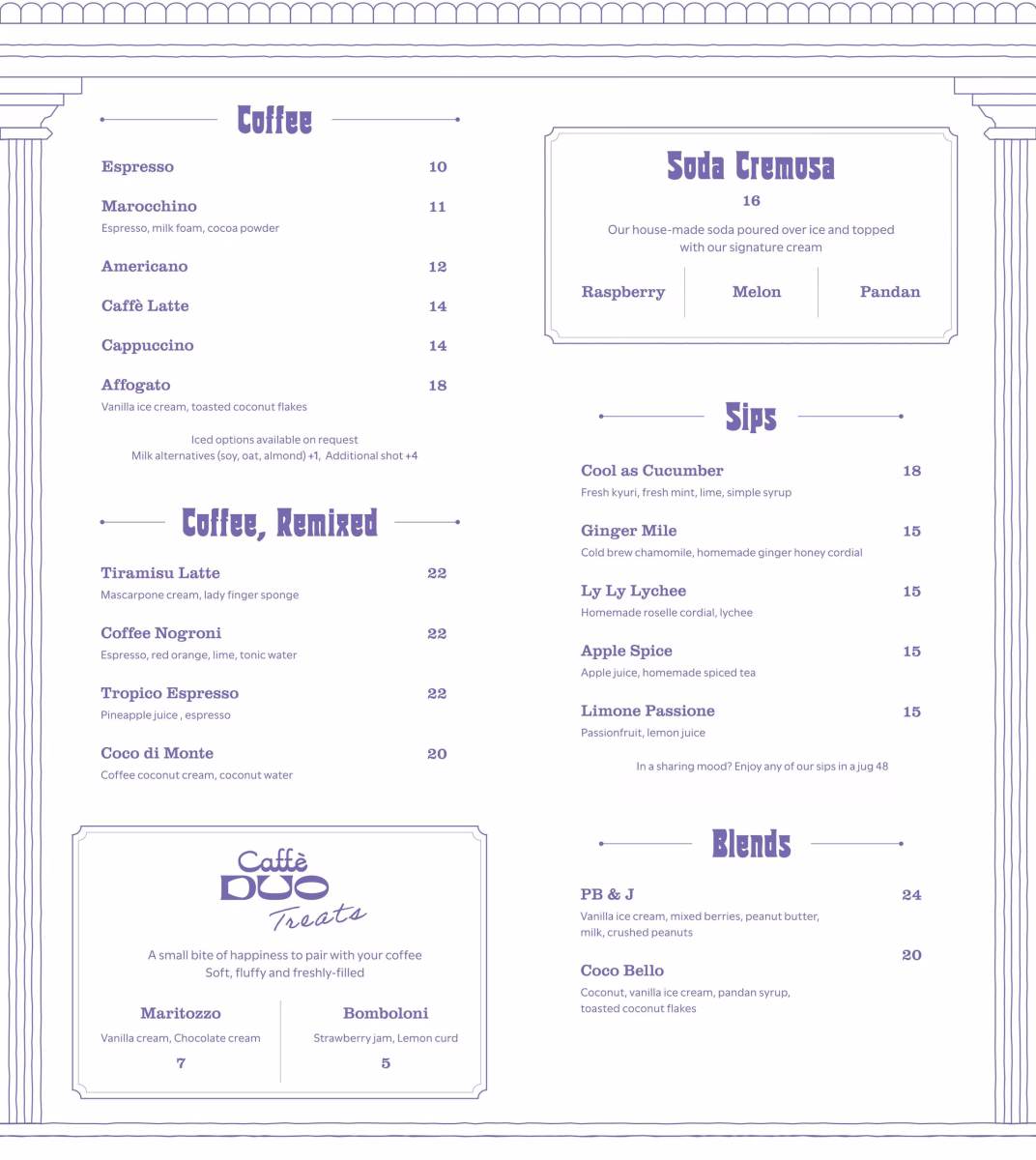 Pizza Duo The Campus menu