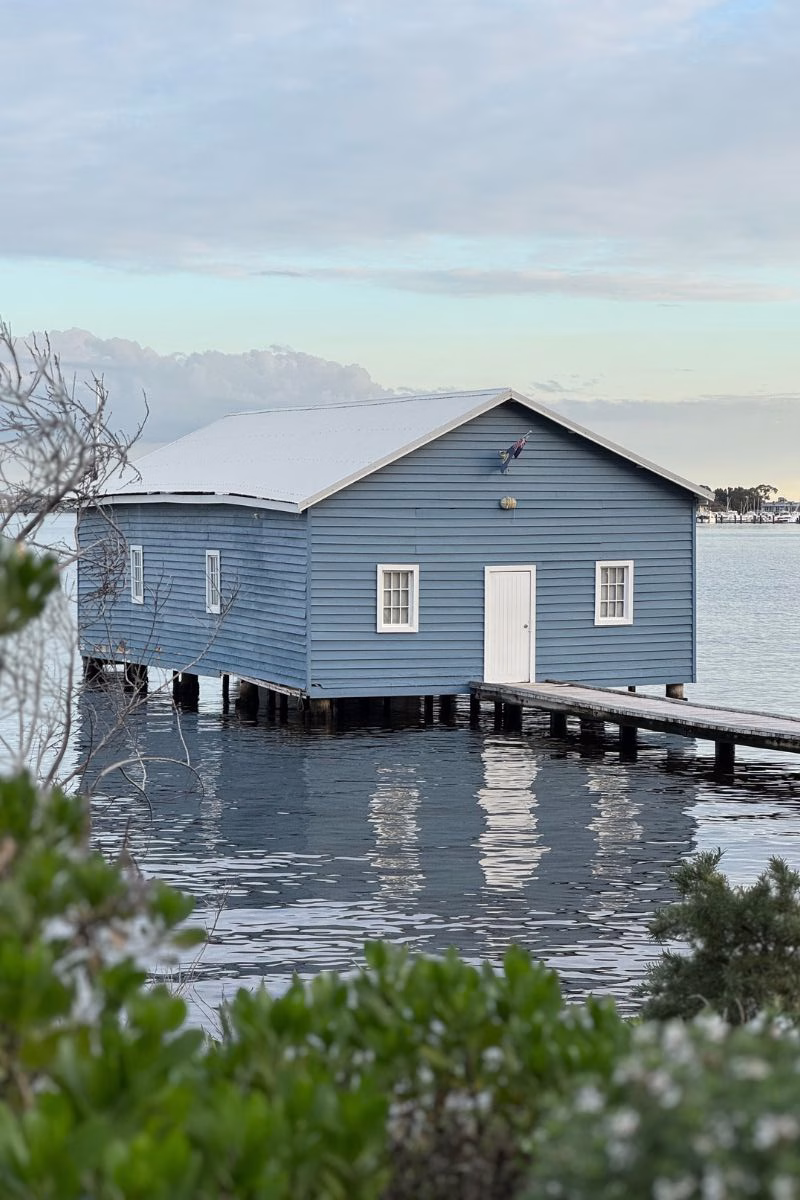 Crawley Edge Boatshed aka The Blue Boathouse is one of the most iconic and photographed landmarks in Perth.